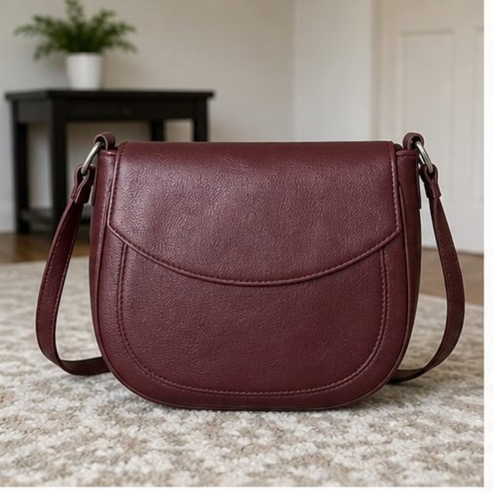 Merlot Vegan Leather Bag